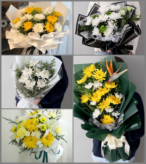 广东江门市台山市台城街道廛溪村白事花束代送